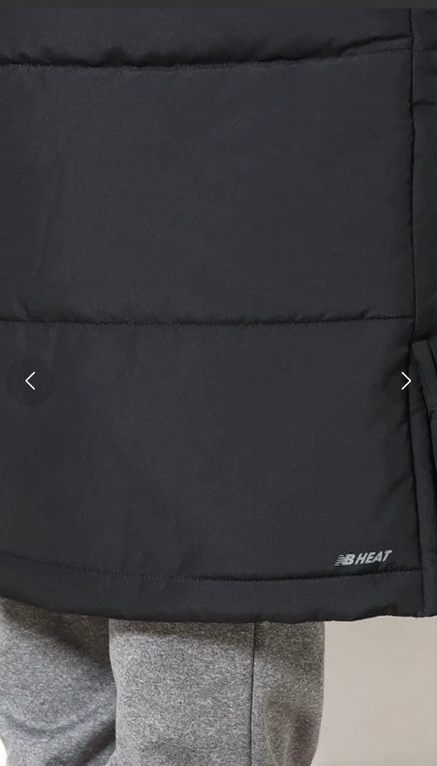 New Balance BLACK ベンチコート　L