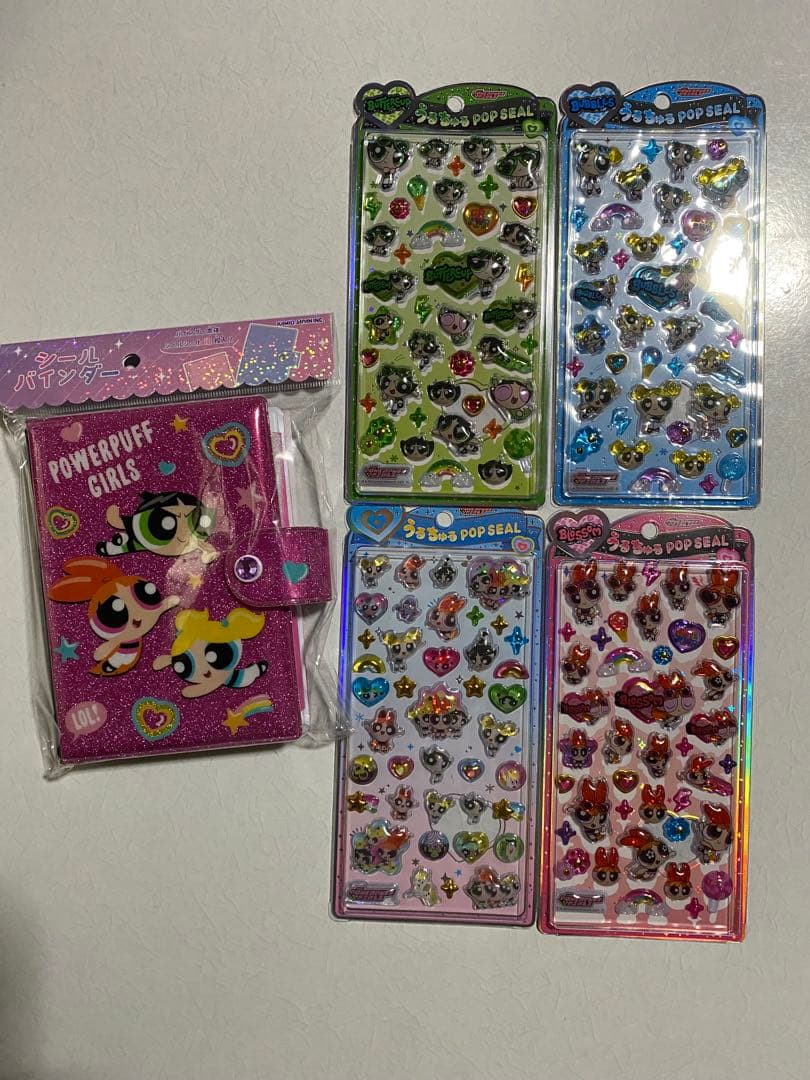 【即購入可】正規品パワーパフガールズ うるちゅるPOP SEAL 4種シール帳