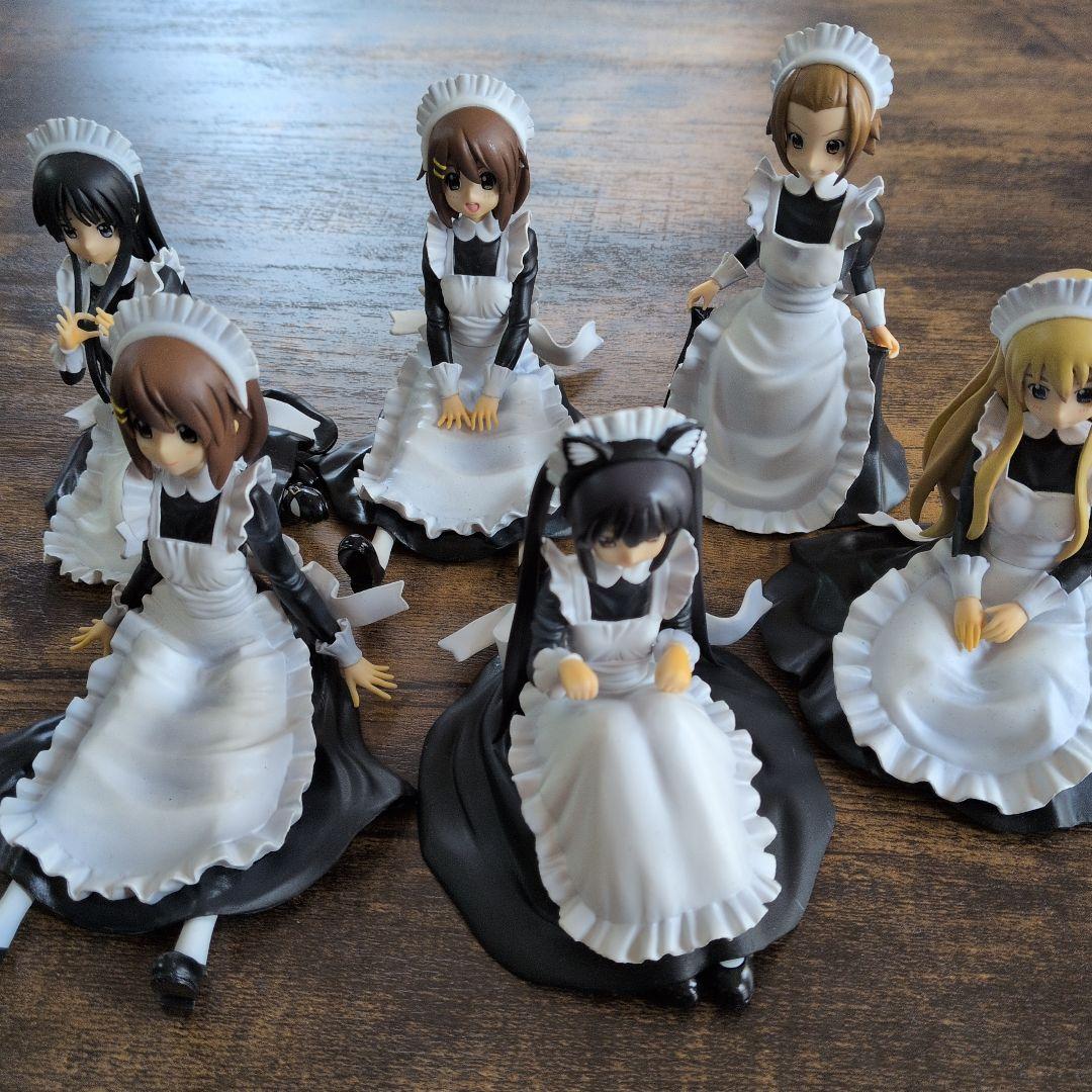 けいおん！フィギュア　メイド服 秋山澪　田井中律　平沢唯　中野梓　セット