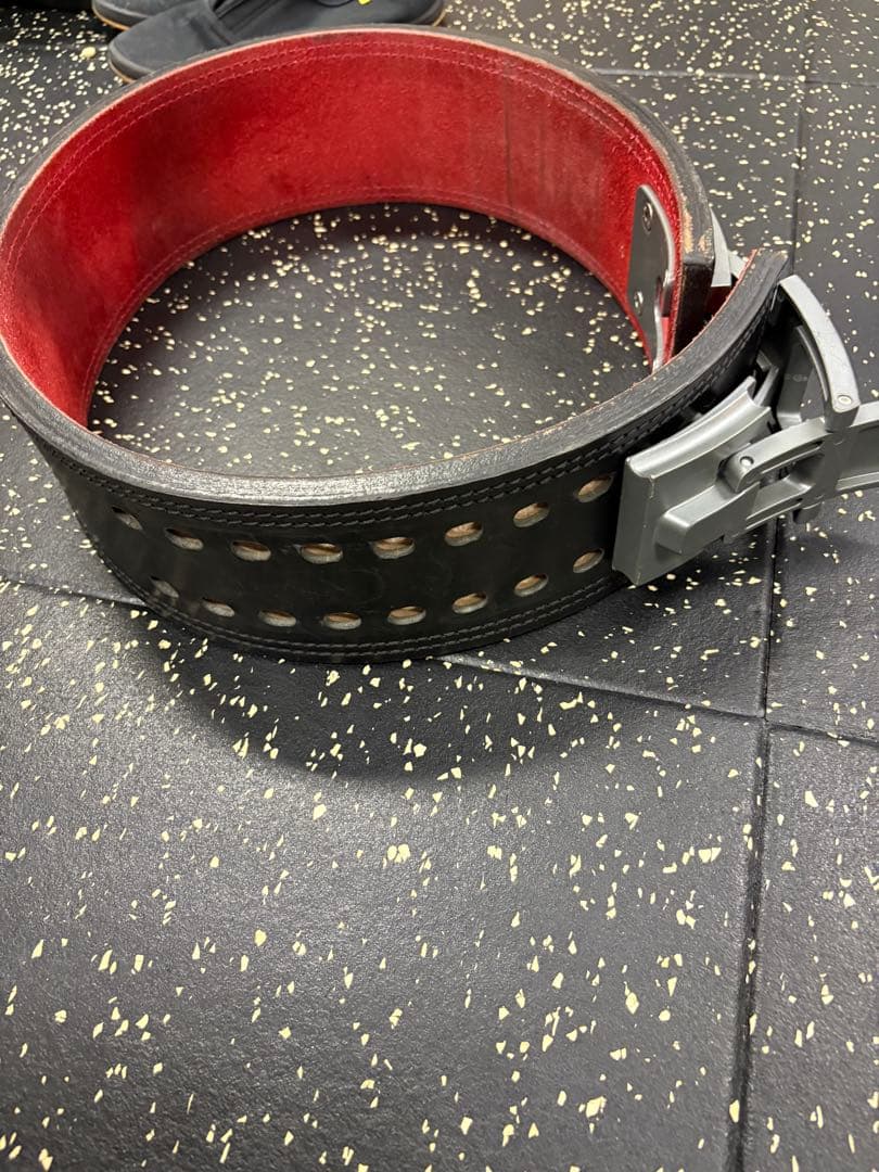 l*a様 SBD パワーベルト 黒/赤 調整可能