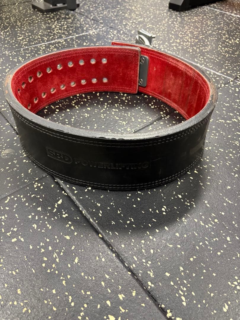 l*a様 SBD パワーベルト 黒/赤 調整可能
