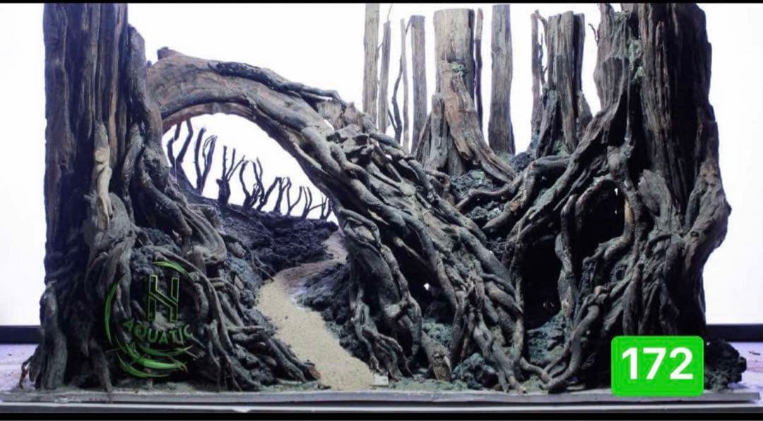 水槽用流木 流木 ブランチウッド 。アクアリウム　パルダリウム　マシンガンウッド