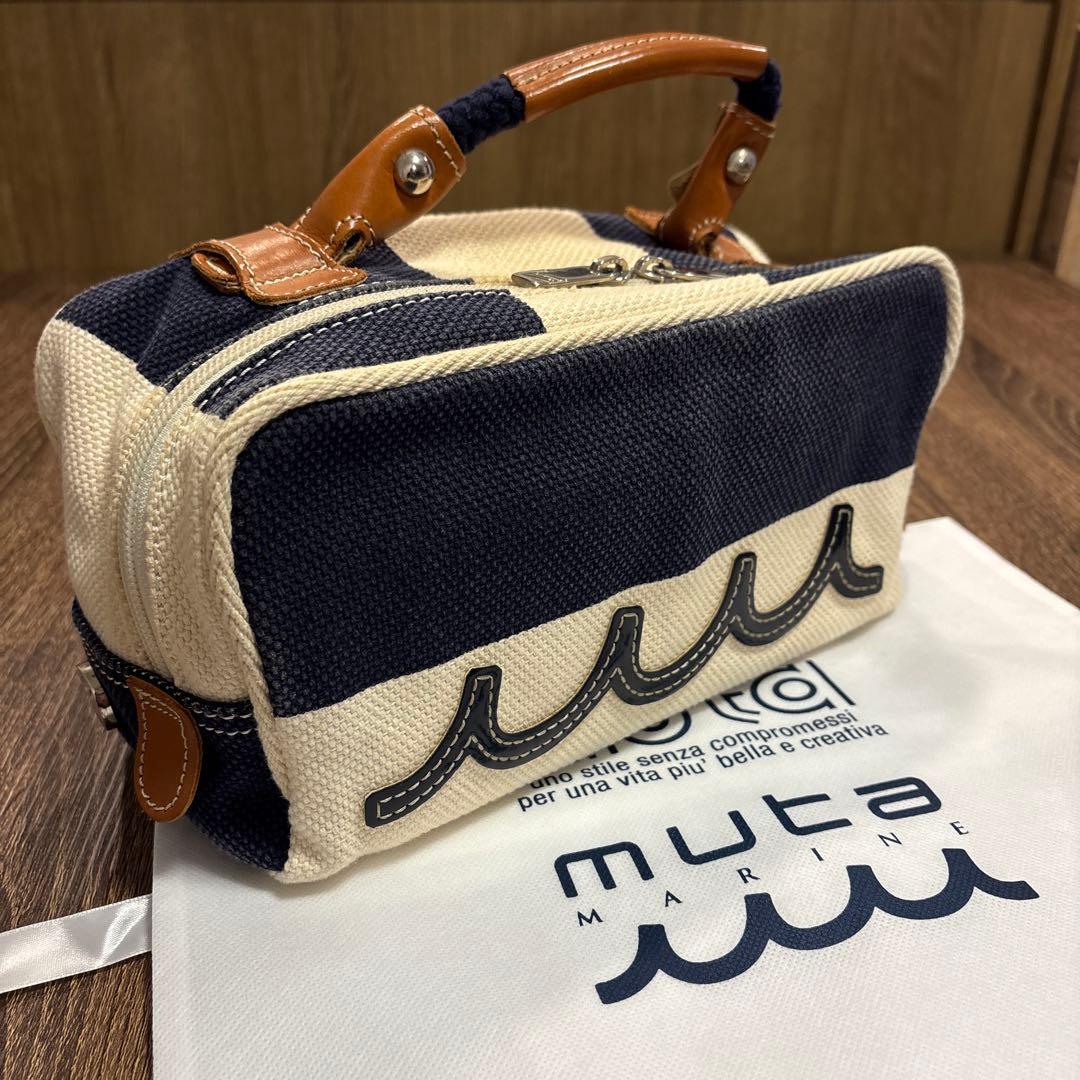 muta marine bonfanti キャンバス ハンドバッグ コラボ