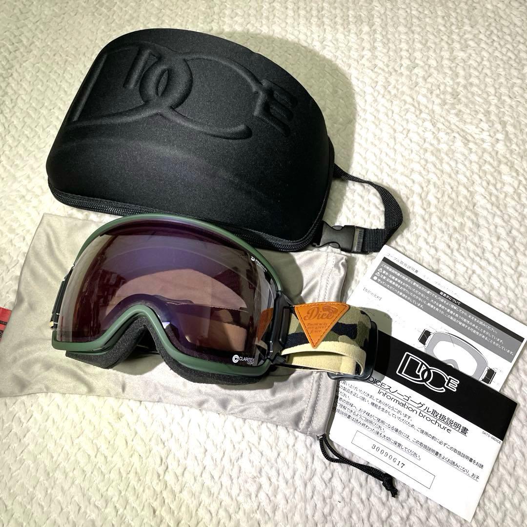 DICE BANK バンク スキー スノーボード ゴーグル 偏光 調光レンズ