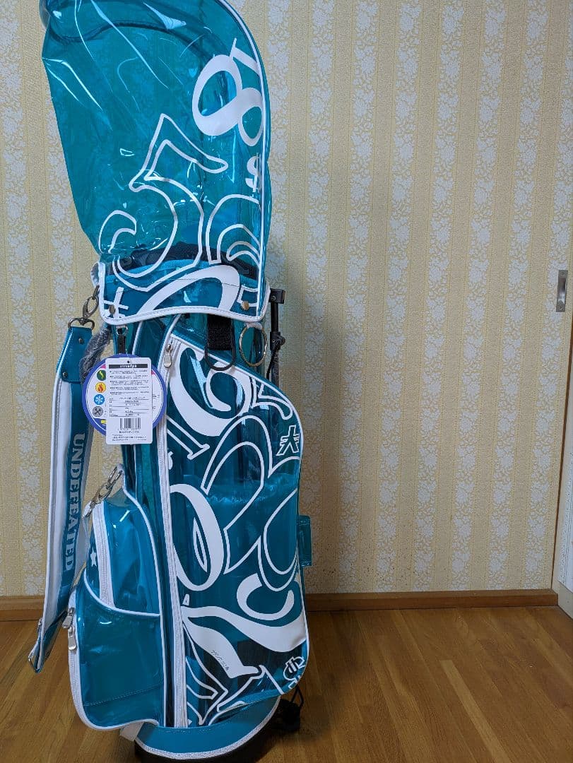 UNDEFEATED キャディバッグ ターコイズ