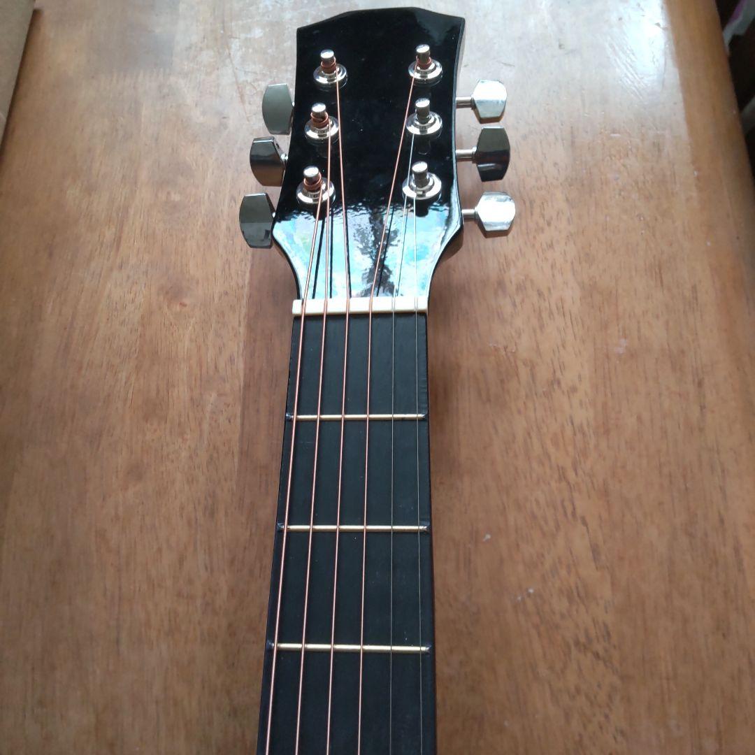 新品！格安！かっこいい！カッタウェイデザイン アコースティックギター 付属品付