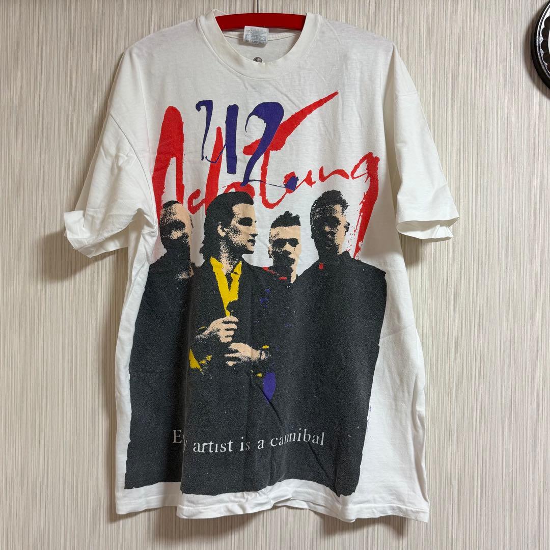 ビンテージ・ロックTシャツ：1992年 U2、XL、アメリカ製、33年前
