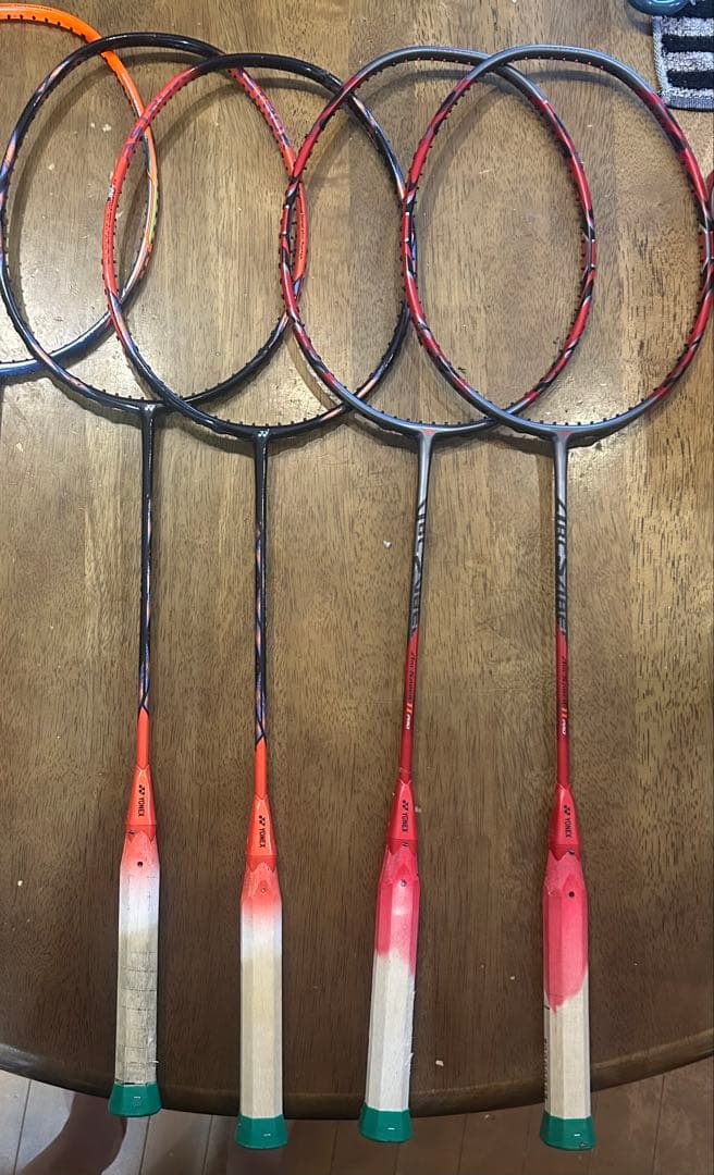 バドミントンラケット ジャンク4本セット