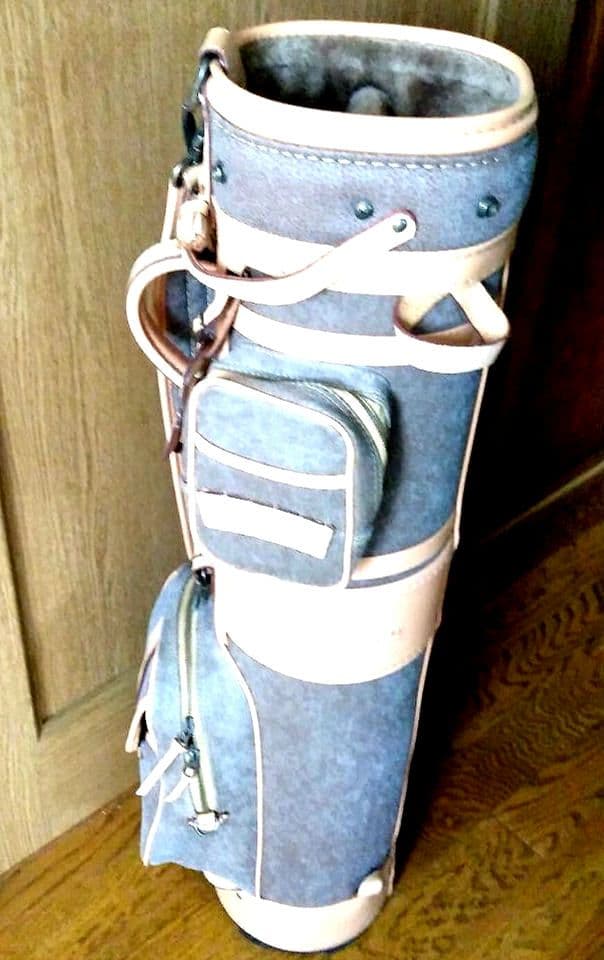 y*l様 ブラック＆ホワイト　キャディバッグ 中古品