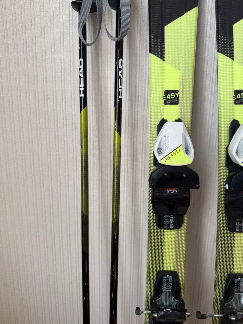 ラッキー⭐︎　HEAD TEAM スキー板とストックセット　子供用