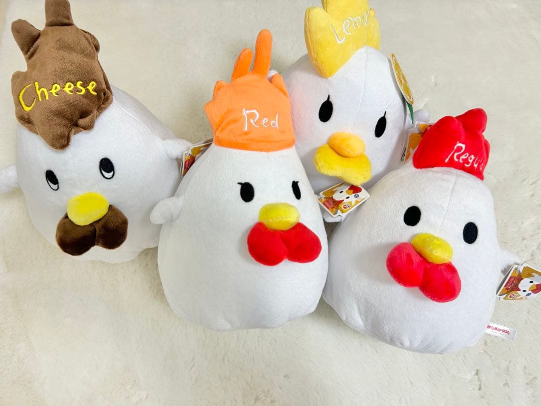からあげクン Mサイズ ぬいぐるみ レギュラー レッド チーズ レモン セット