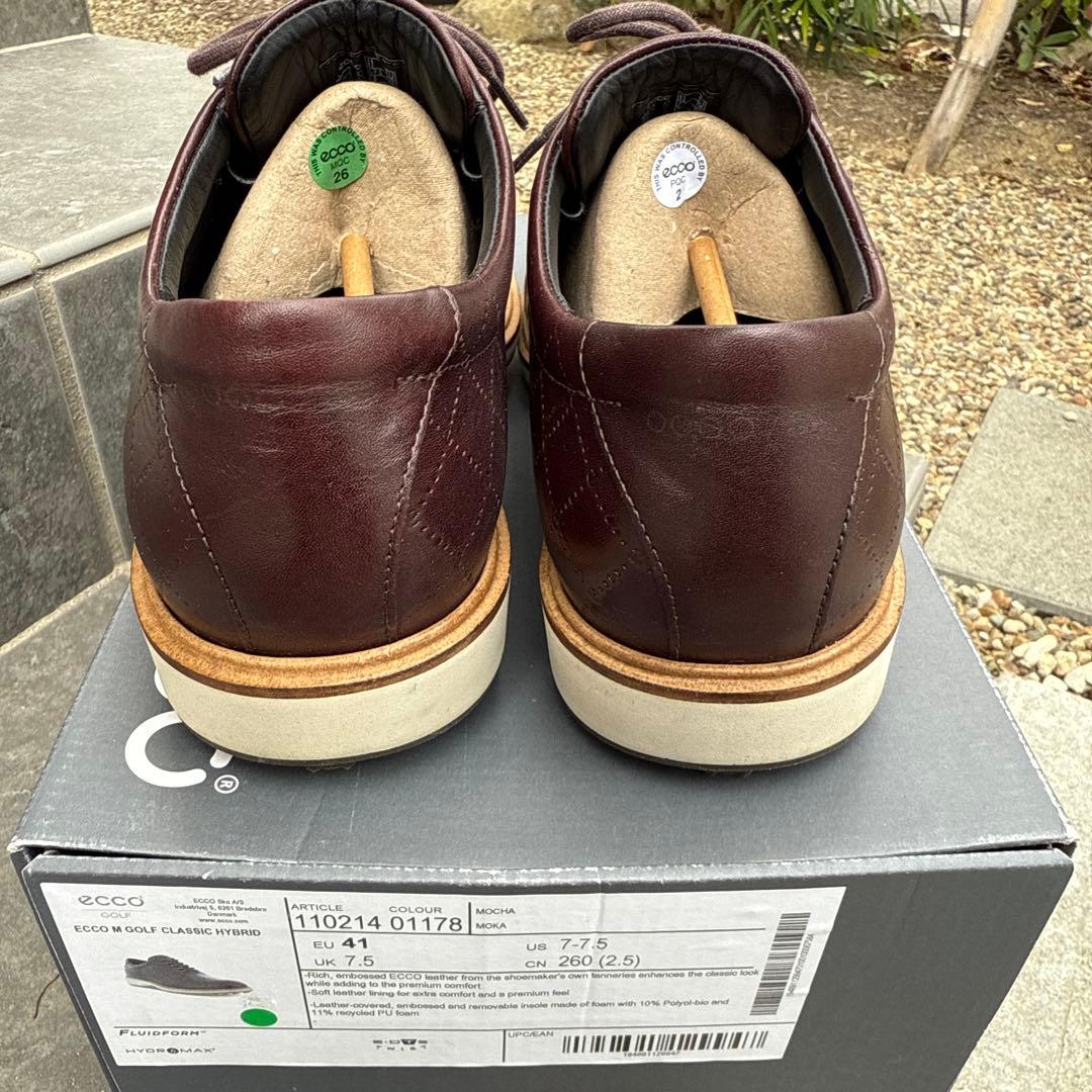 値下げ！ECCO ゴルフシューズ ダークブラウン 41