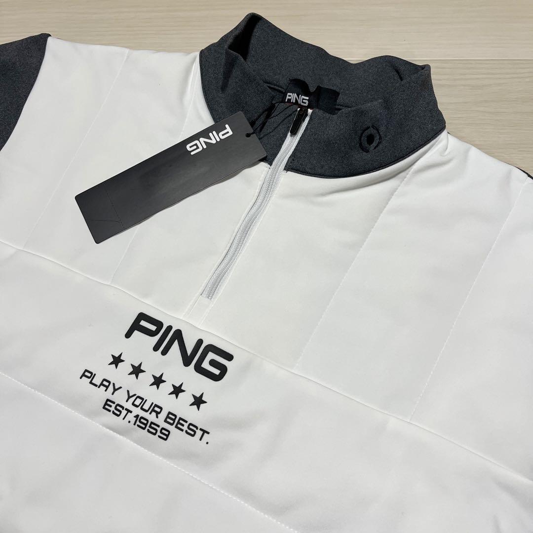 専用 ピン PING 中綿 ハイネック エアーフレイク ゴルフ シャツ 冬