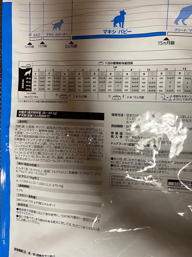 【セール】ロイヤルカナン マキシパピー16キロ