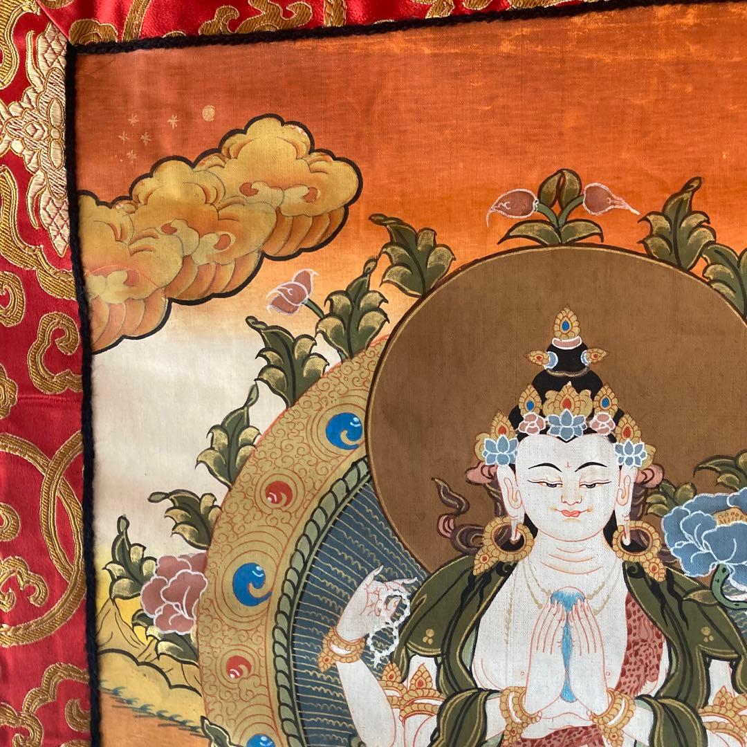 ホワイトターラ　タンカペイント