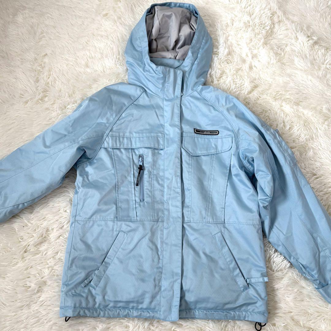 美品☆Phenix フェニックス　スキーウェア上下　スノボ　水色　Mサイズ