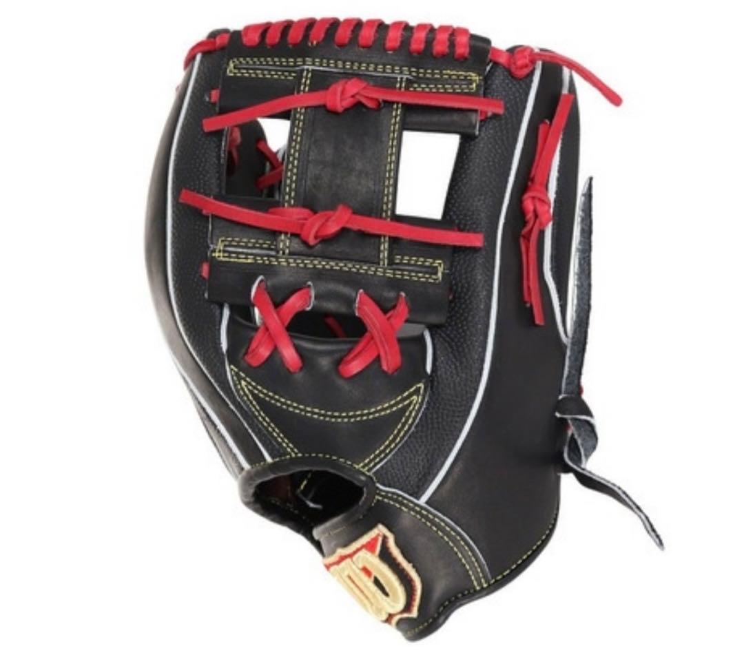 Wilson 軟式グローブ ブラック/レッド　87型