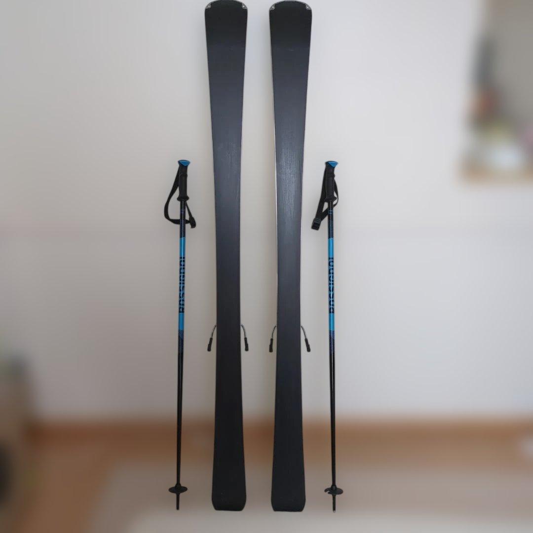 ROSSIGNOL Power Turn スキー 156cm ポール付き