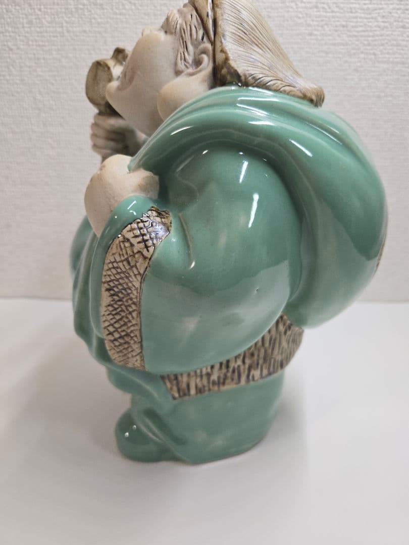 大黒天大黒様　七福神　青磁 陶器製　最終値下げ