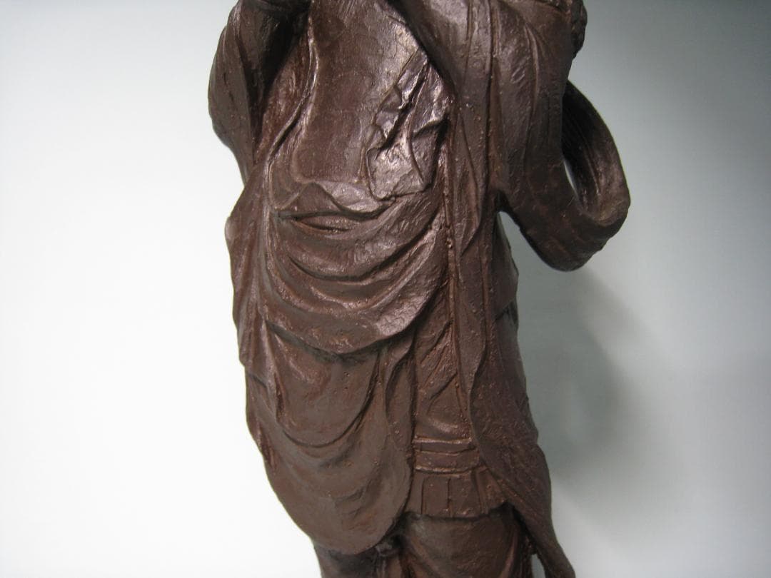 喜多敏勝【幸笛　喜多敏勝】ブロンズ製　　天女　高さ約33.5㎝