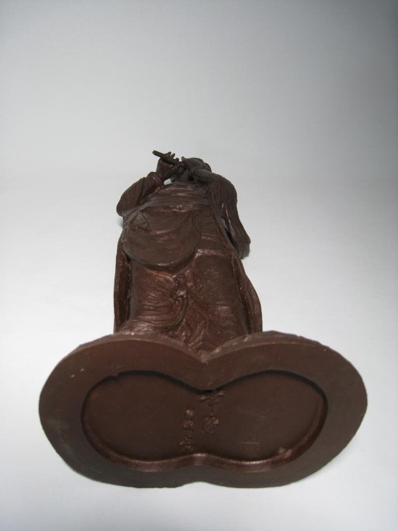 喜多敏勝【幸笛　喜多敏勝】ブロンズ製　　天女　高さ約33.5㎝