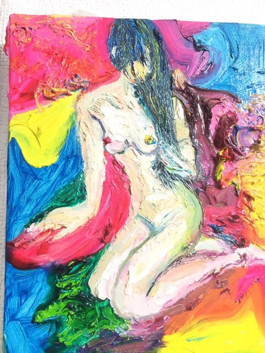 絵　絵画　原画　油絵　抽象画　アート　雑貨　オシャレ　モダン　ヌード　インテリア