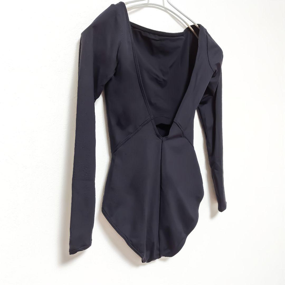 M フリード チャコット 長袖 レオタード 黒 ＊ バレエ 社交ダンス