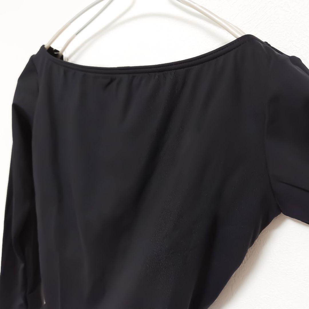 M フリード チャコット 長袖 レオタード 黒 ＊ バレエ 社交ダンス