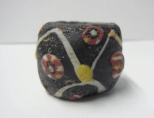 ★K0506★古代とんぼ玉 (A54)　北欧　バイキング　特大　ガラスビーズ