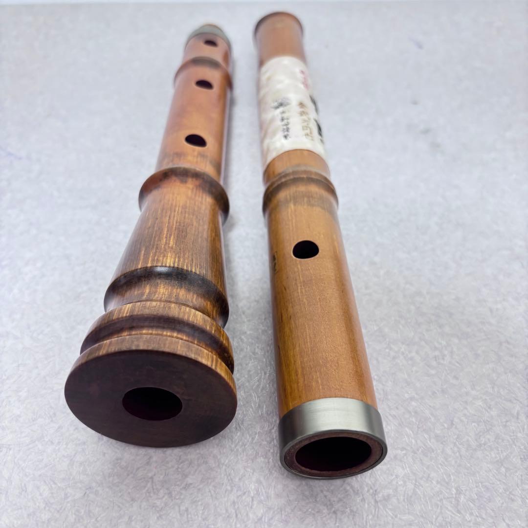 ■【極美品】 尺八 都山流 二尺一寸管 和田 ワダ 正寸管 蝴蝶 コチョウ