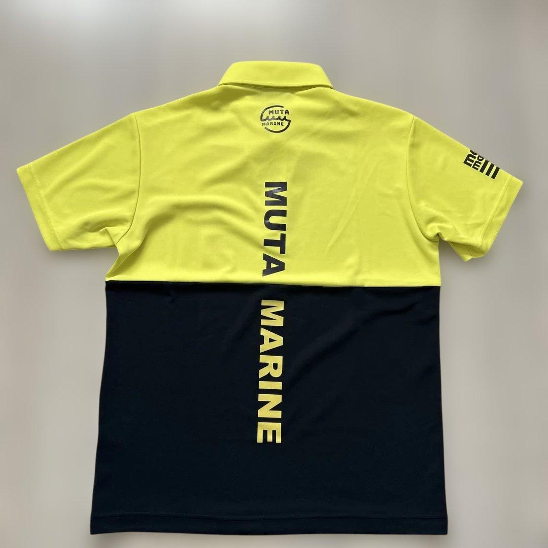MUTA MARINE ポロシャツ イエロー ネイビー