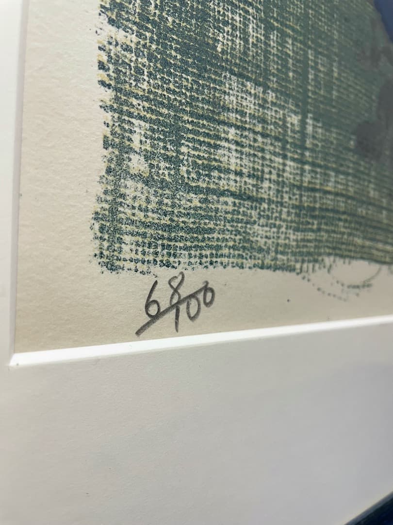 中村直人『紫陽花』リトグラフ 100部限定 作家直筆サイン入り 状態綺麗です