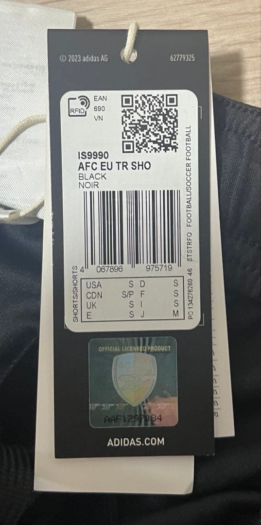 アーセナル　トレーニングショーツ　ショートパンツ　国内M相当　新品