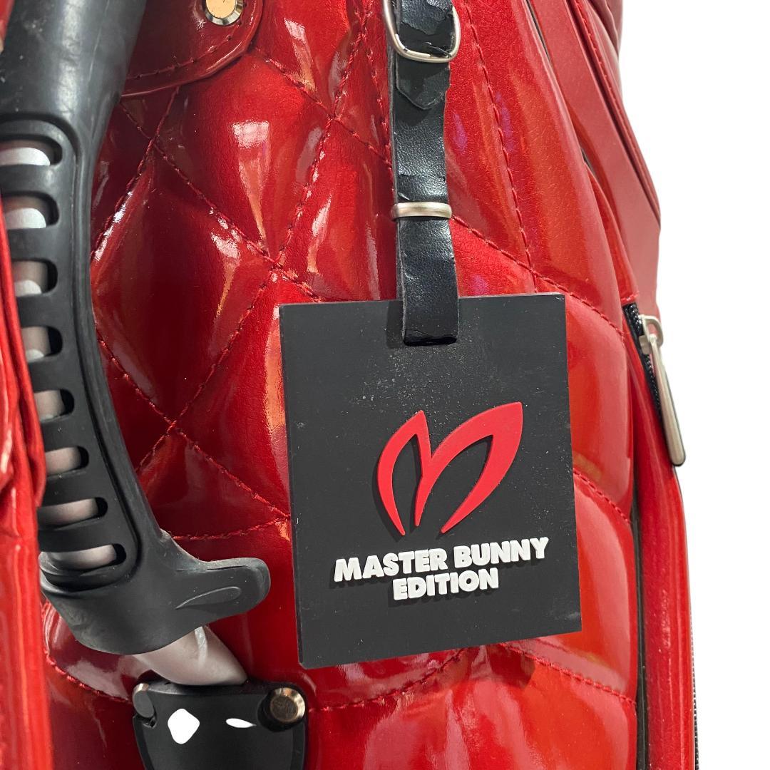 マスターバニーエディション フード付き キャディバッグ レッド 9.5型 6分割