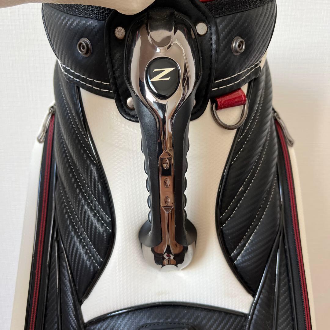 Srixon Z ゴルフキャディバッグ ホワイト/ブラック/レッド　ツアーモデル