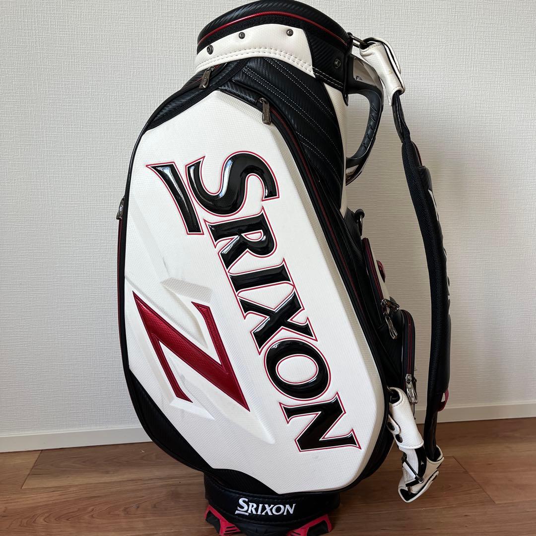 Srixon Z ゴルフキャディバッグ ホワイト/ブラック/レッド　ツアーモデル