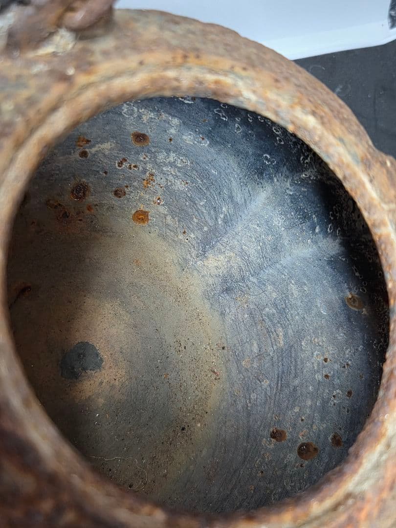 1*0様 龍文堂造 鉄瓶 鉄製 丸型鉄瓶 南部鉄器 急須　工芸品 金属工芸 囲炉