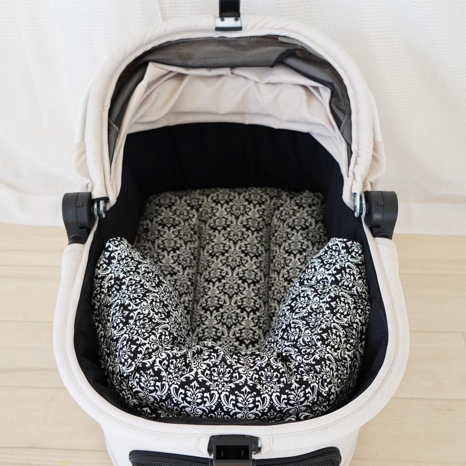 【一体型】カートクッション★ダマスク あご乗せ コンフォーター カートカバー