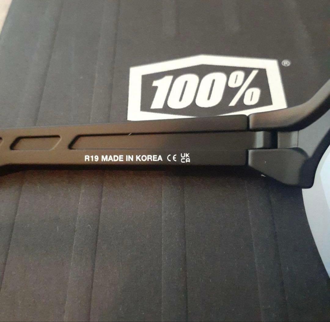 100% S2 マットブラック / ゴールドミラー ワンハンドレッド サングラス