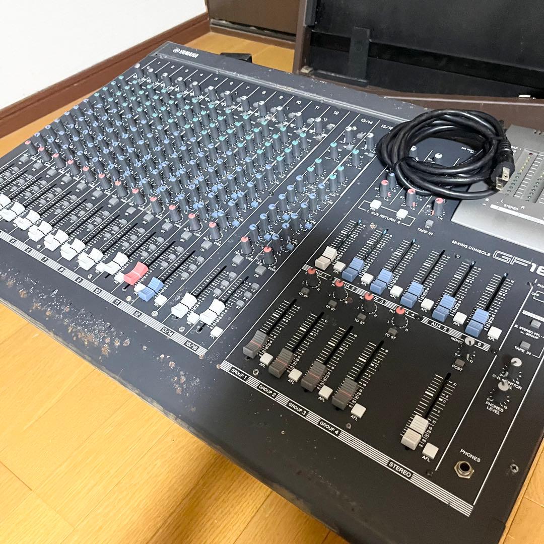 16chアナログミキサーYAMAHA GF16/12 キャリーケース付 ジャンク