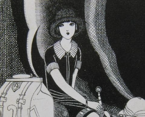 蕗谷虹児、【令女界7】、美人画、希少な画集より、新品高級額・額装付