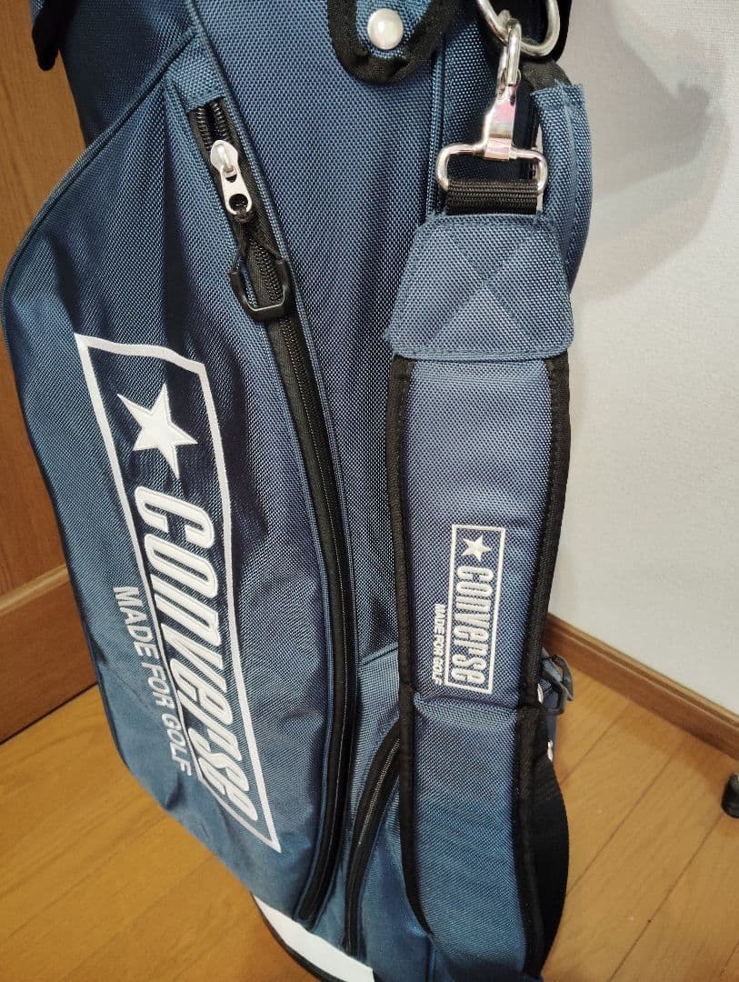 希少！コンバース スタンド キャディバッグ ネイビー