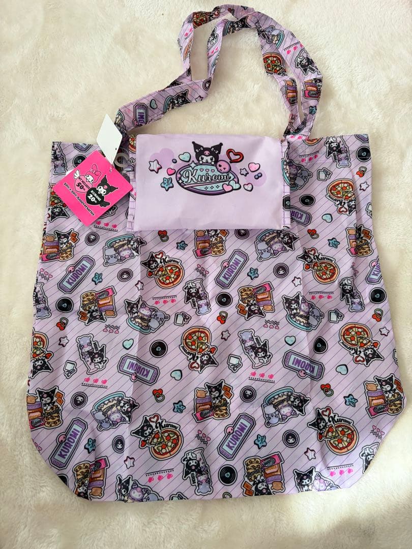 新品　クロミ　ギャル　ネコ　ヒョウ柄　エコバッグ