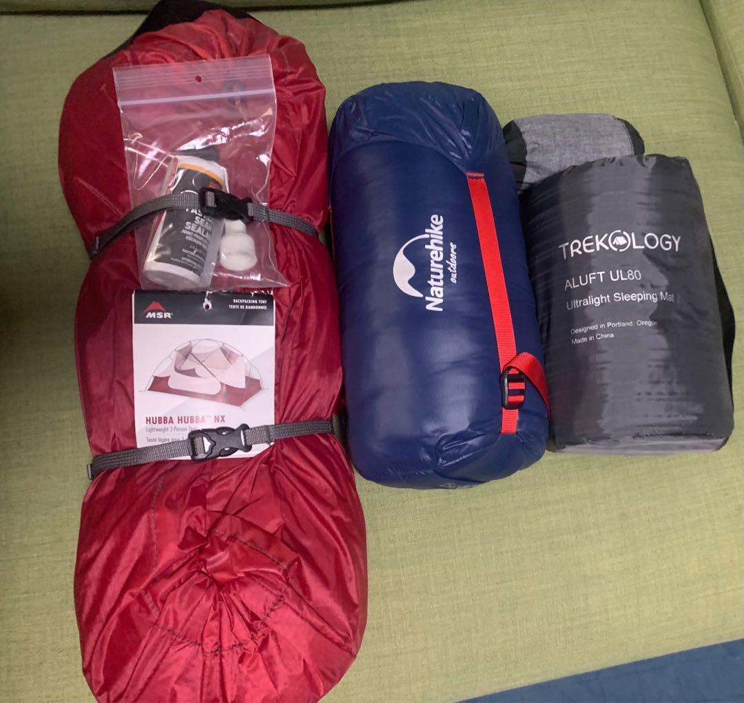 MSR Hubba Hubba NX 2人用テント - 寝袋2点