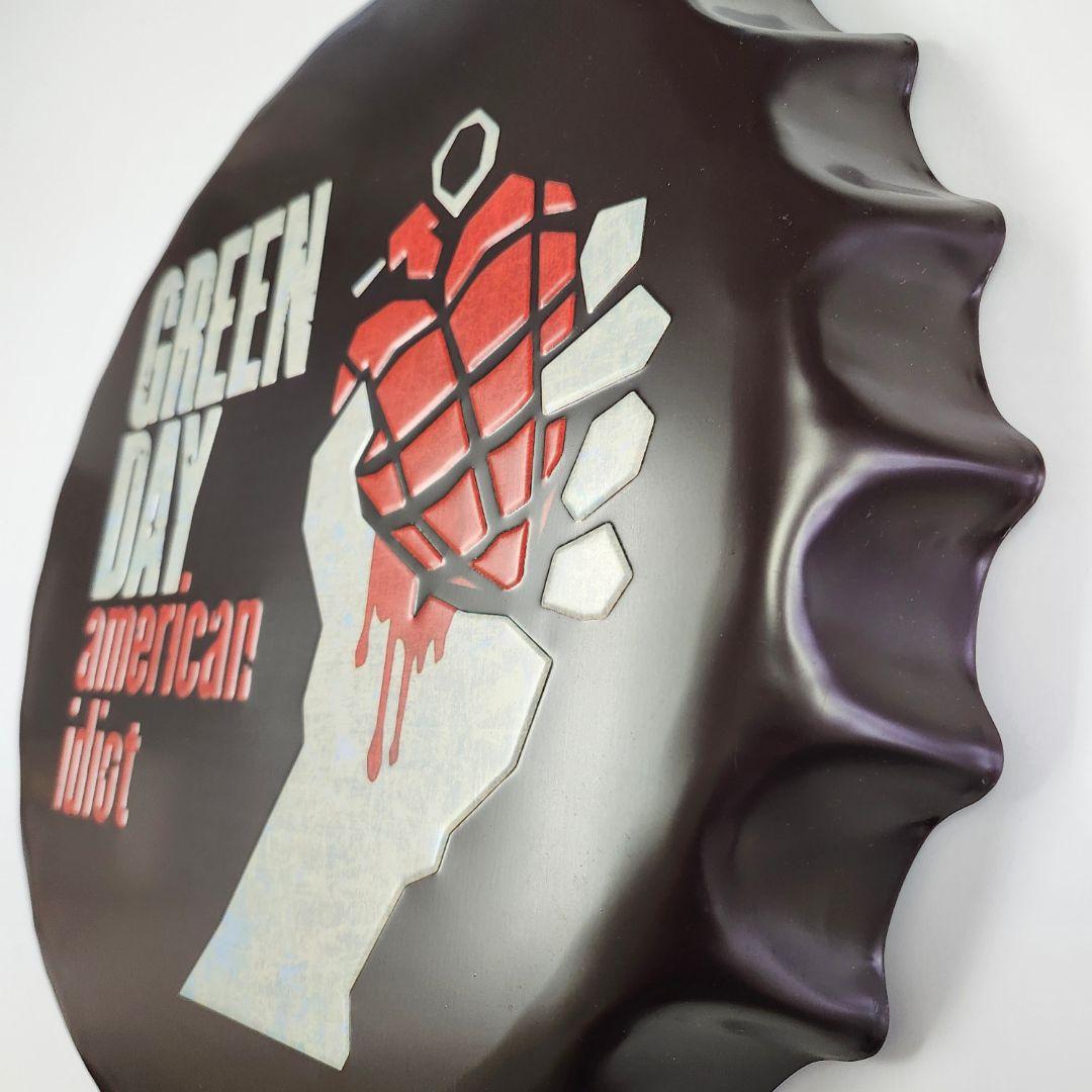 1点限り！金属看板】グリーンデイ american idiot★ブリキ看板グッズ