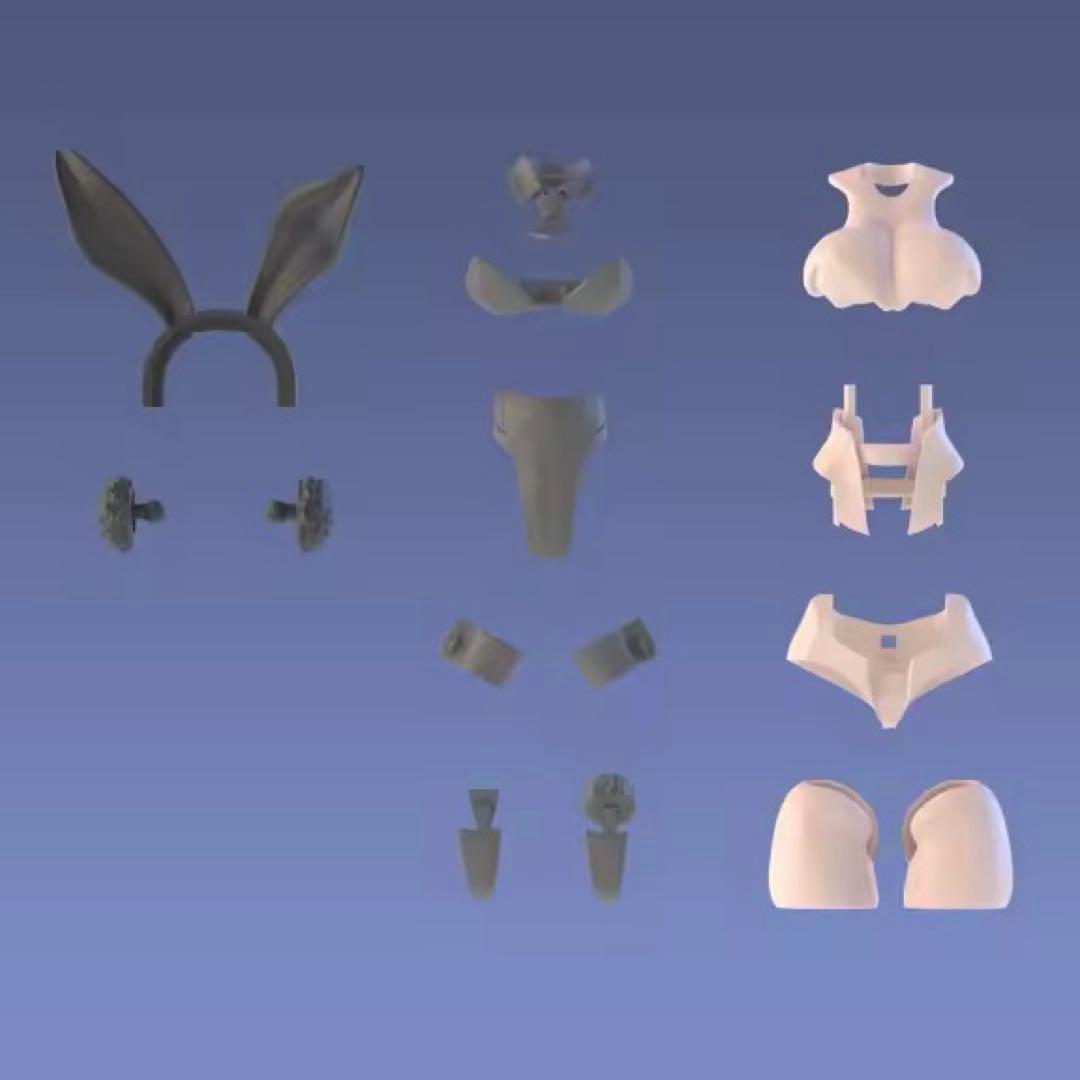 メガミデバイス改造パーツ　バニーガール①