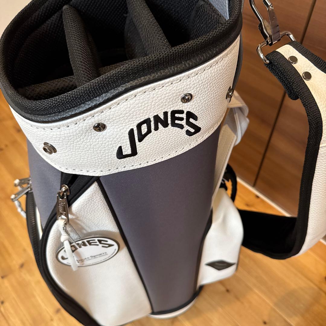 JONES キャディバッグ グレー/ホワイト