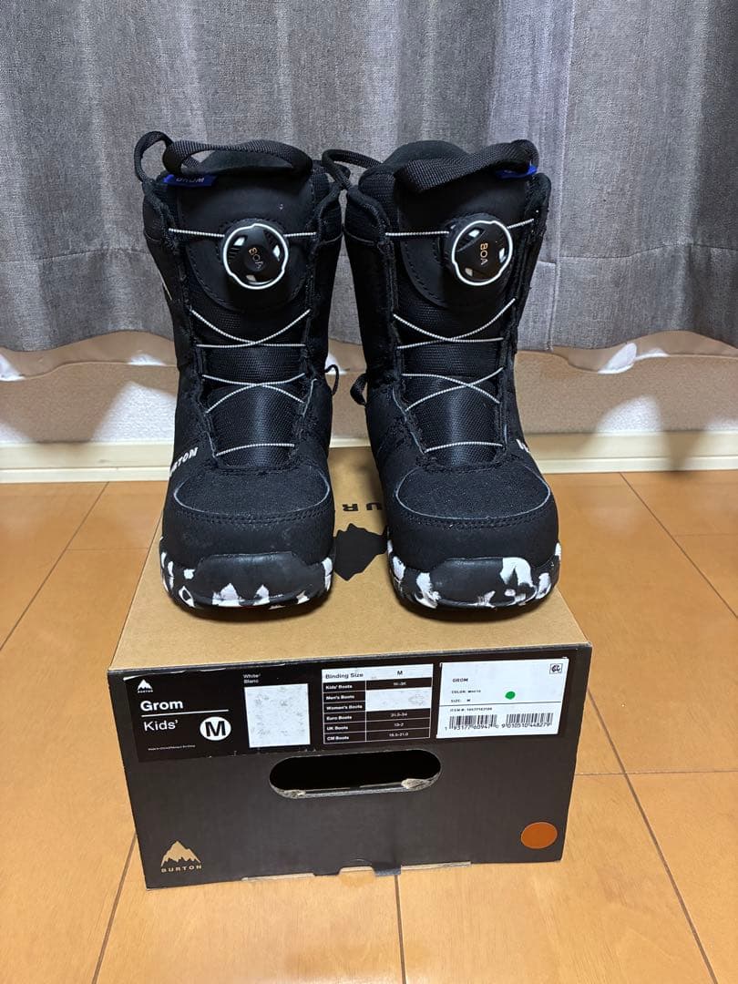 Gram Kids スノーボードブーツ Mサイズ ブラック/ホワイト　20cm