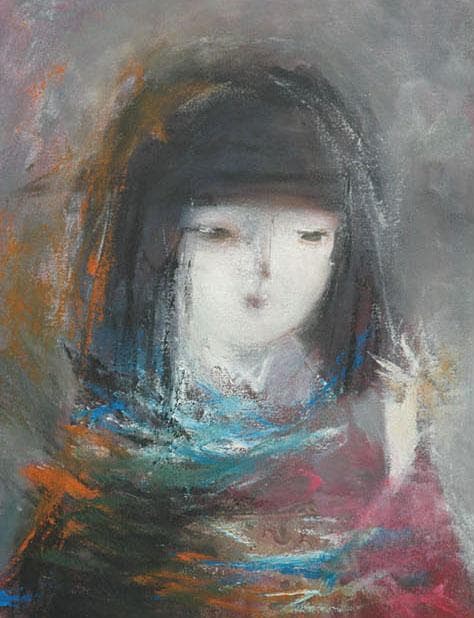 油絵 絵 絵画 インテリア F6-050513 人物 女性像