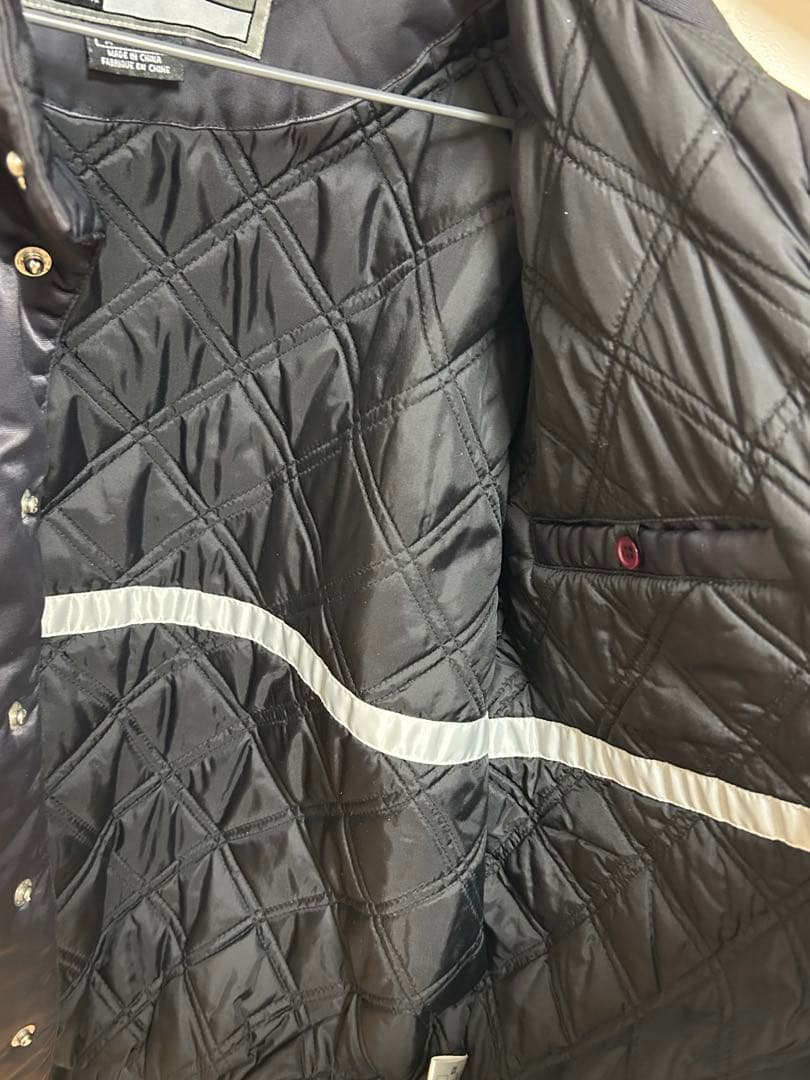 NIKE TEAM ナイキ チームオーダー 中綿スタジャン ブラック×パープル